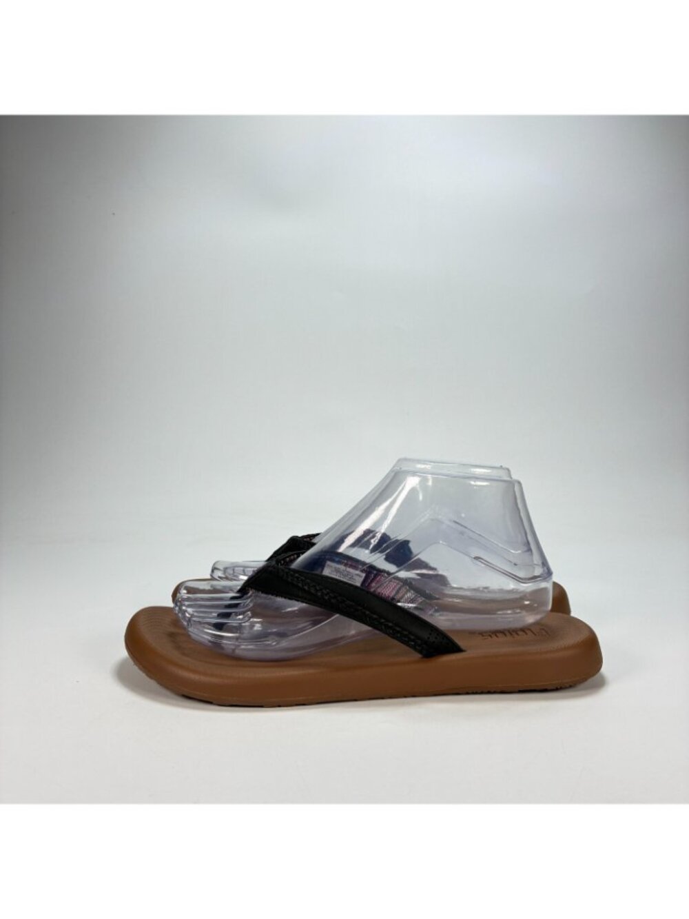 Flojos Harper Black Tan Casual Comfort Flip Flop Thong Sandals Women's - Picture 4 of 8